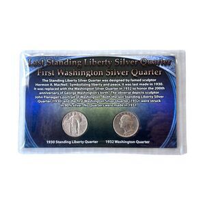 Last Standing Liberty Silver Quarter (1930) & First Washington Quarter (1932)